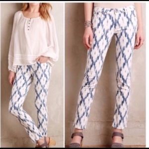 ✨Paige verdugo skinny jeans ikat print 👖✨